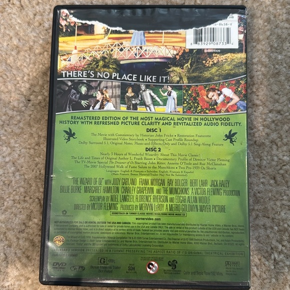 The Wizard of Oz 70th - 2 Disc DVD Set - Picture 2 of 4